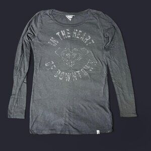 Roxy longsleeve lightweight dark grey // vintage early Y2K